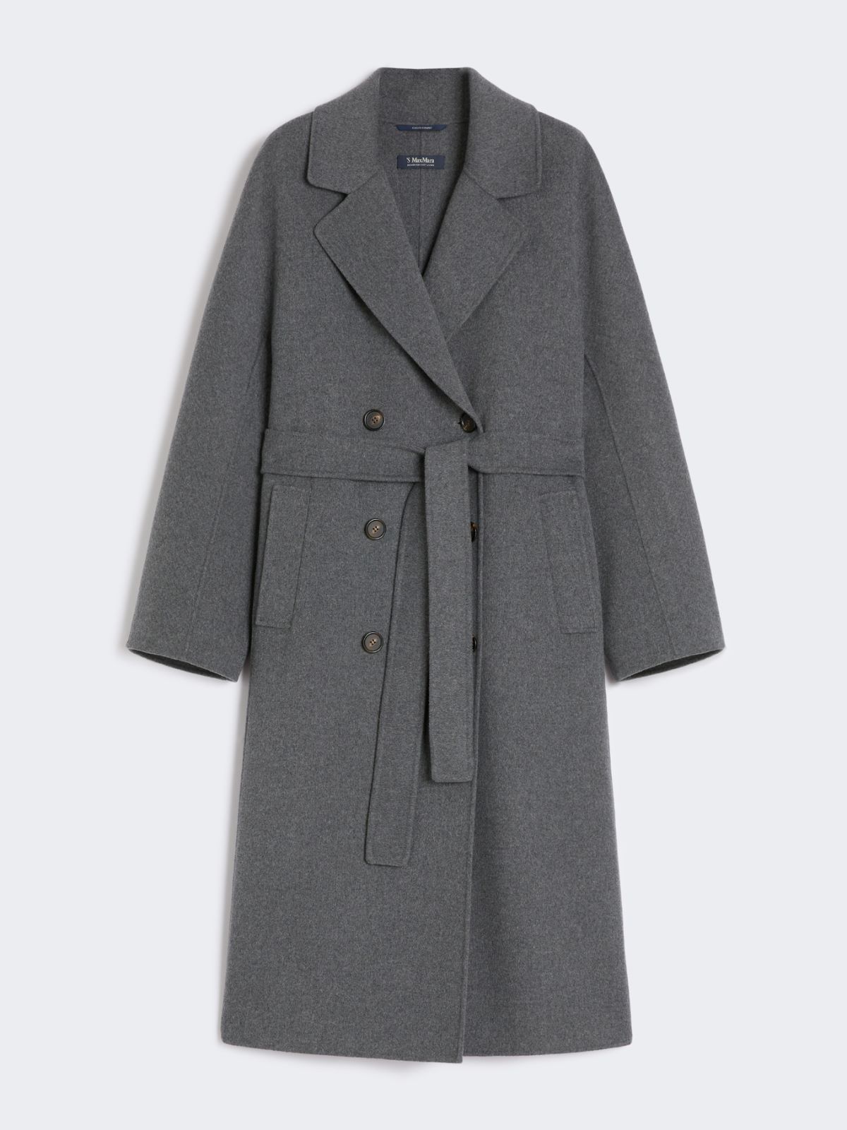 Double-breasted wool coat - DARK GREY - Max Mara - 8