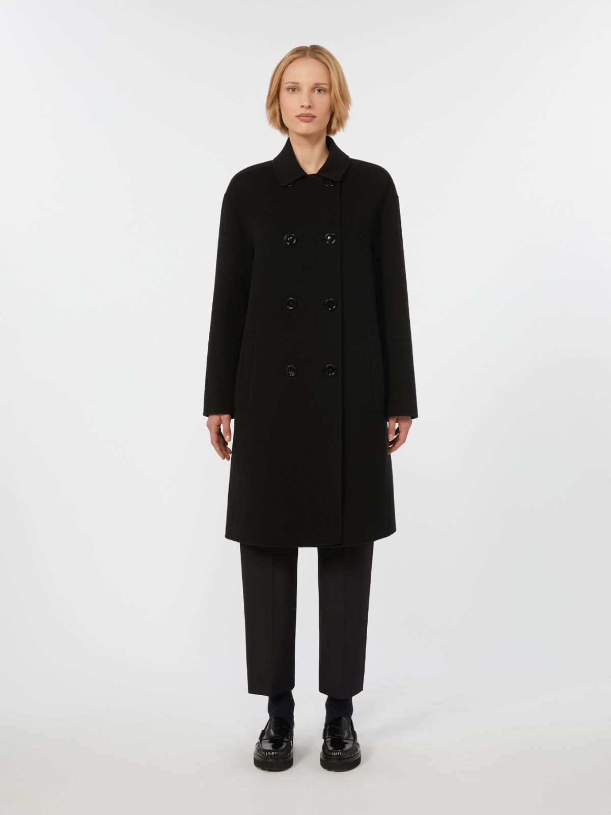 Double-sided wool coat - BLACK - Max Mara - 2