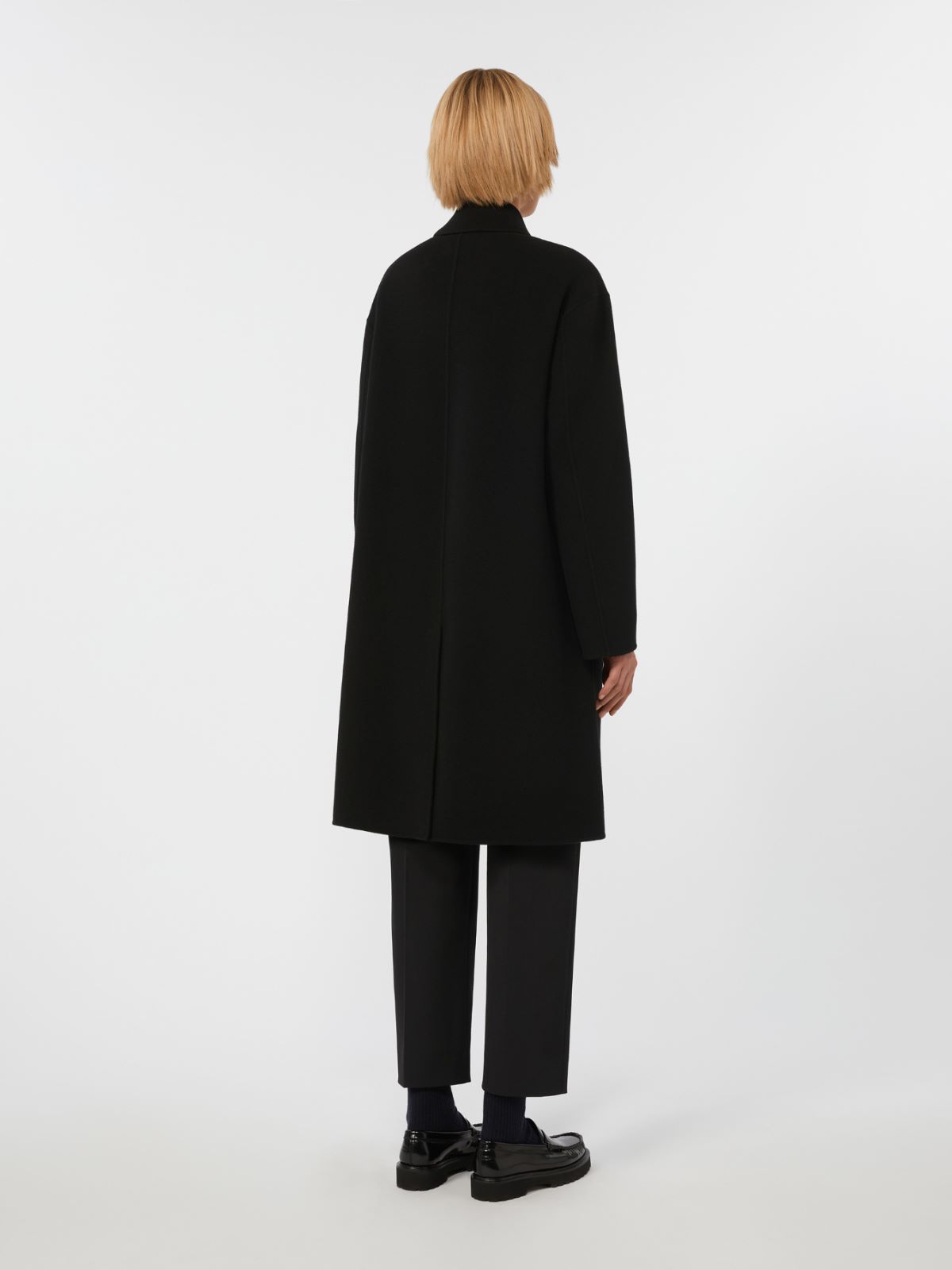 Double-sided wool coat - BLACK - Max Mara - 3