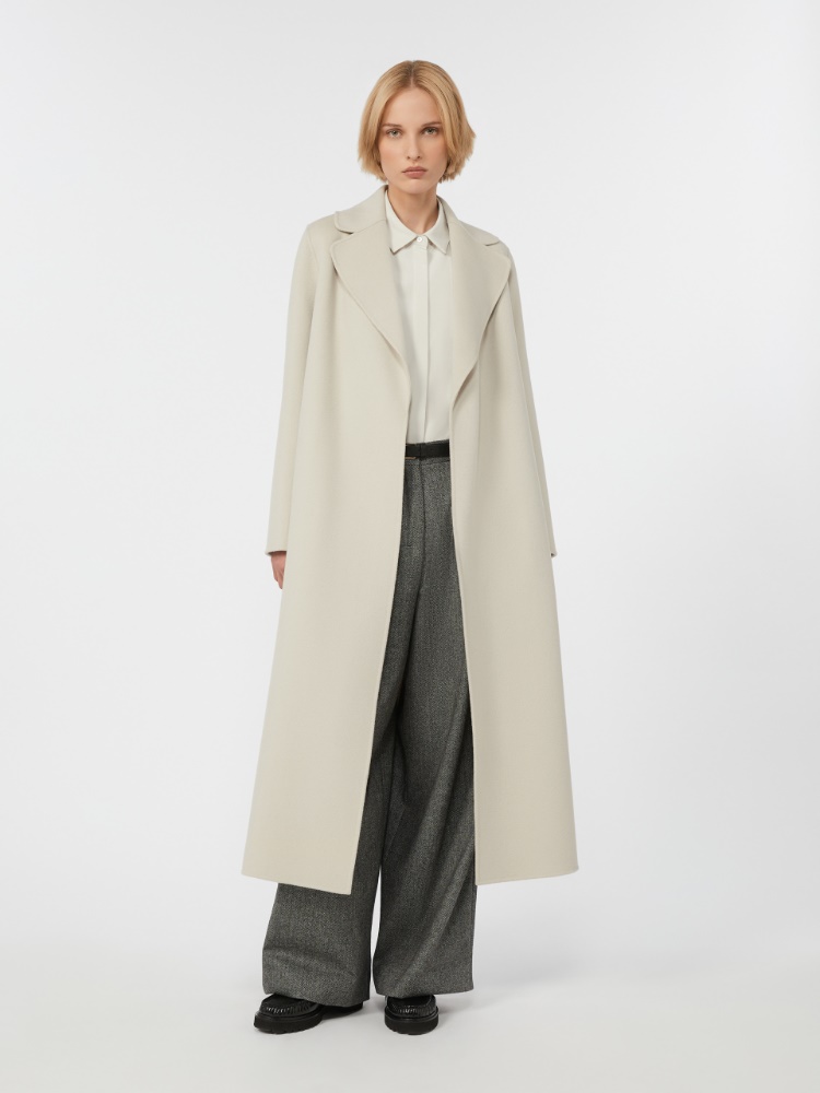 Wool drap wrap coat - ECRU - Max Mara