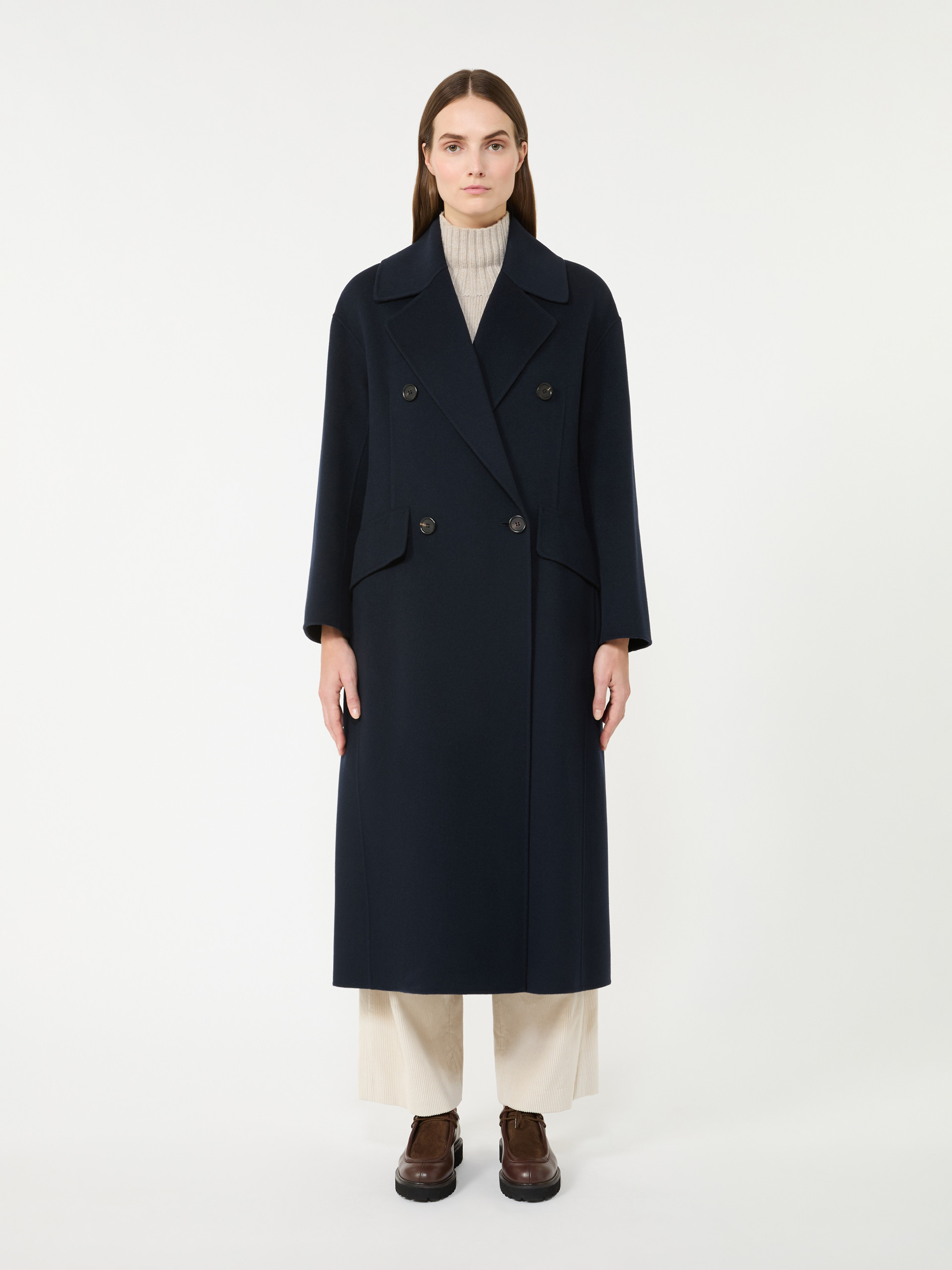 앨리스 버진울 코트 - NAVY - Max Mara - 2