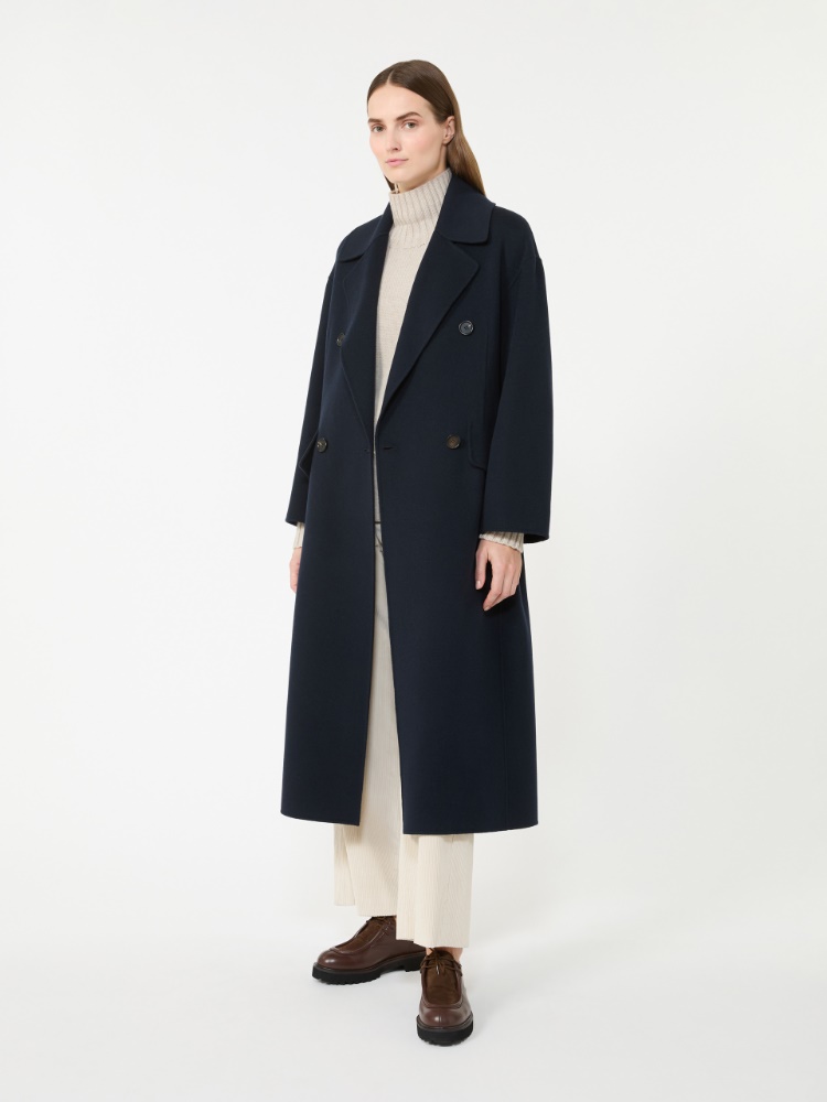 앨리스 버진울 코트 - NAVY - Max Mara
