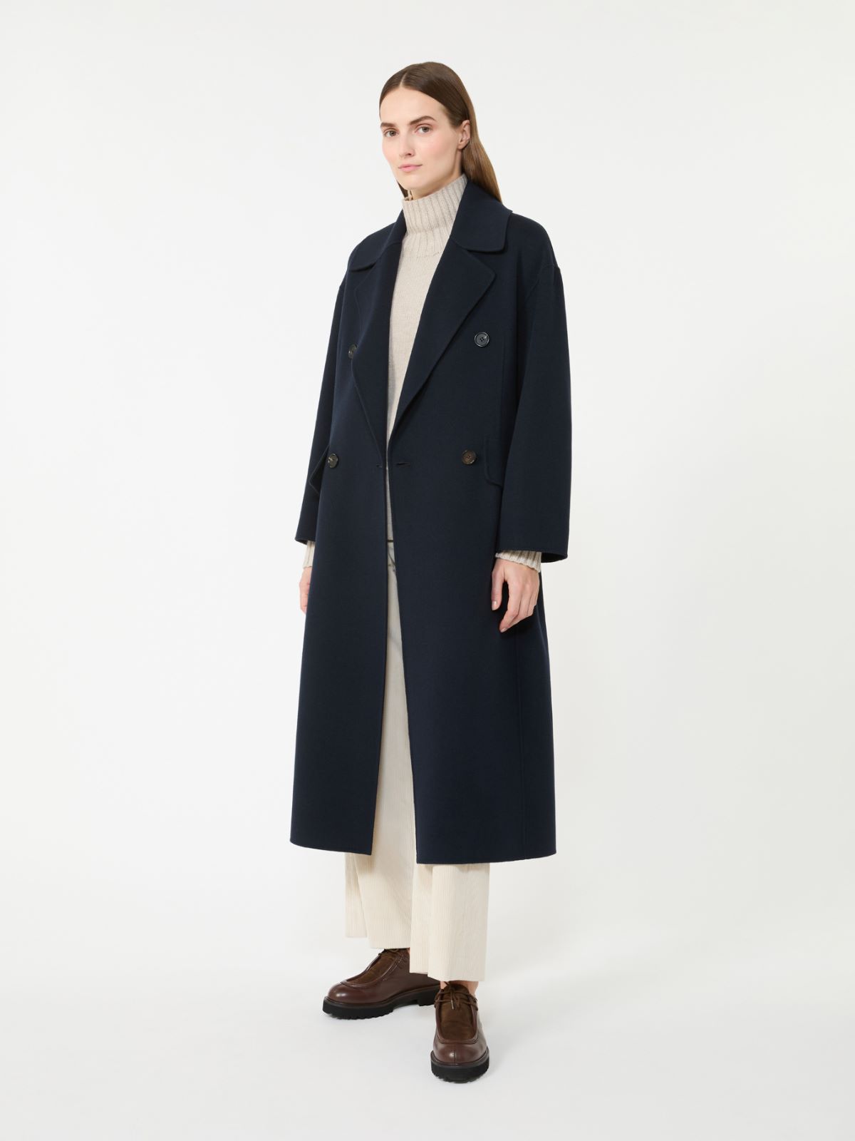 앨리스 버진울 코트 - NAVY - Max Mara - 5