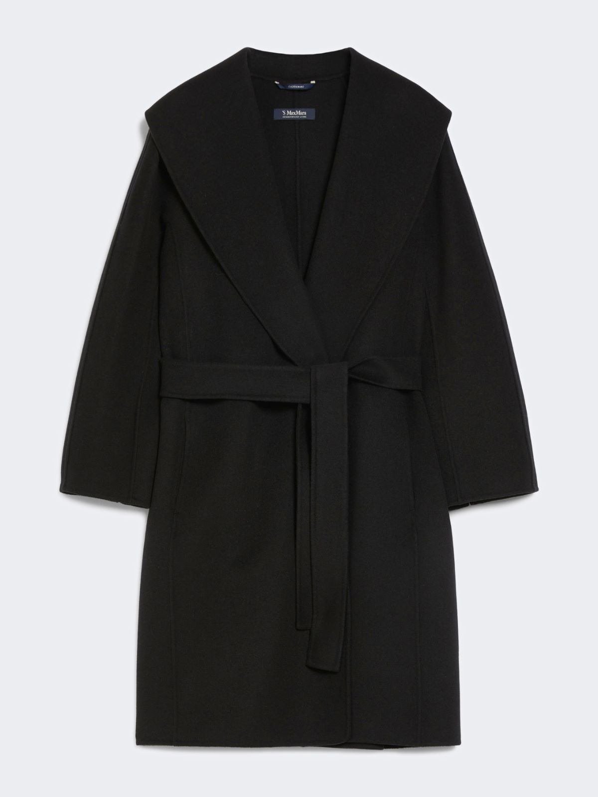 Double-faced wool robe coat - BLACK - Max Mara - 8