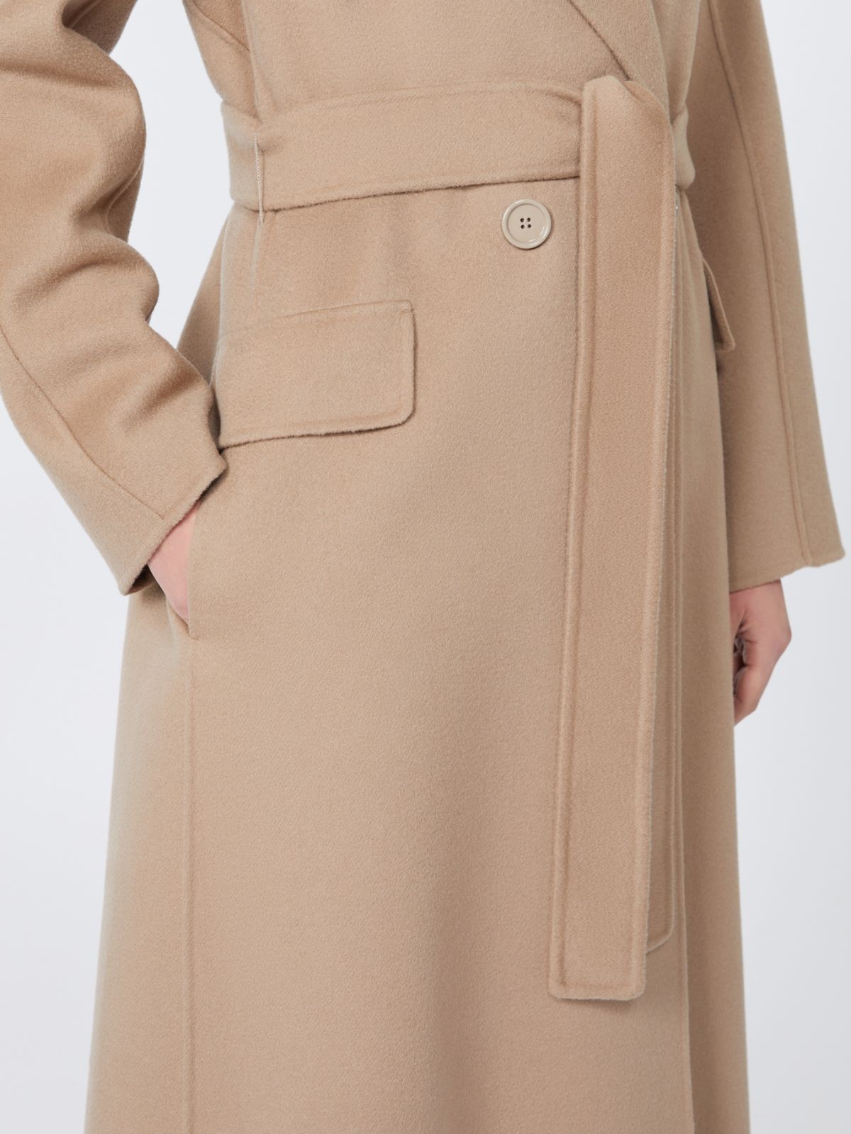 Oversized wool coat - SAND - Max Mara - 4