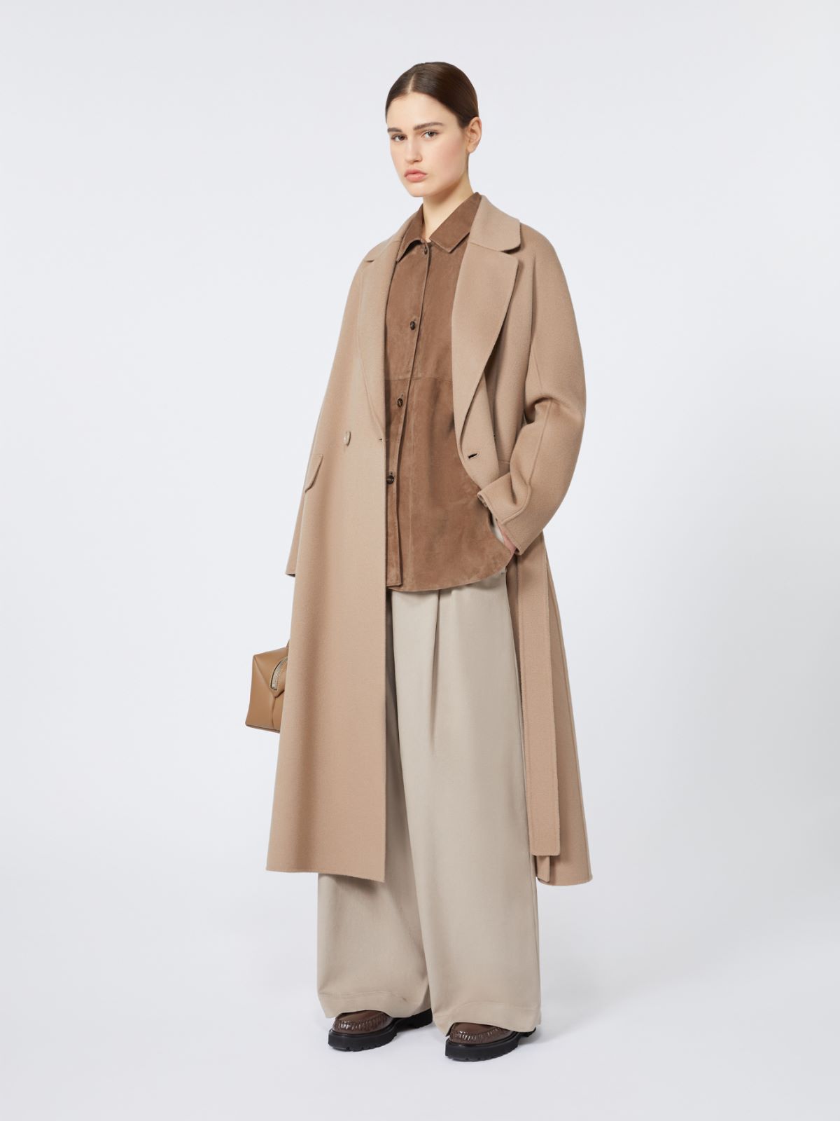 Oversized wool coat - SAND - Max Mara
