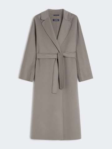 コート S MAX MARA GREY MIDI COAT IN WOOL DRAP Grey coat virgin wool medium grey | Max Mara