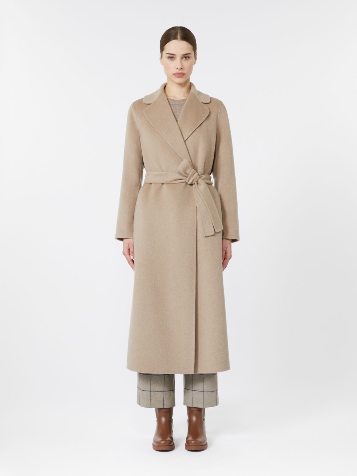 Cappotto in lana e cachemire con cintura - BEIGE - Max Mara - 2