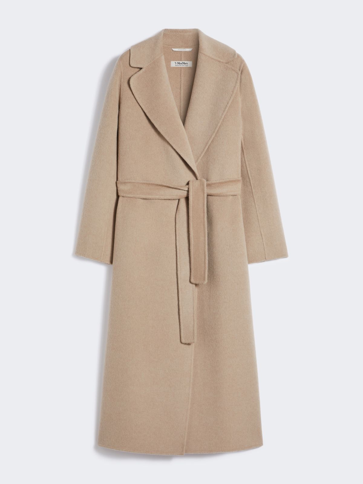 Wool and cashmere coat with belt - BEIGE - Max Mara - 8
