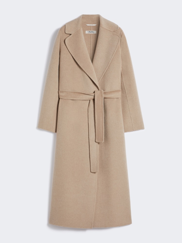 Manteau en laine et cachemire avec ceinture - BEIGE - Max Mara