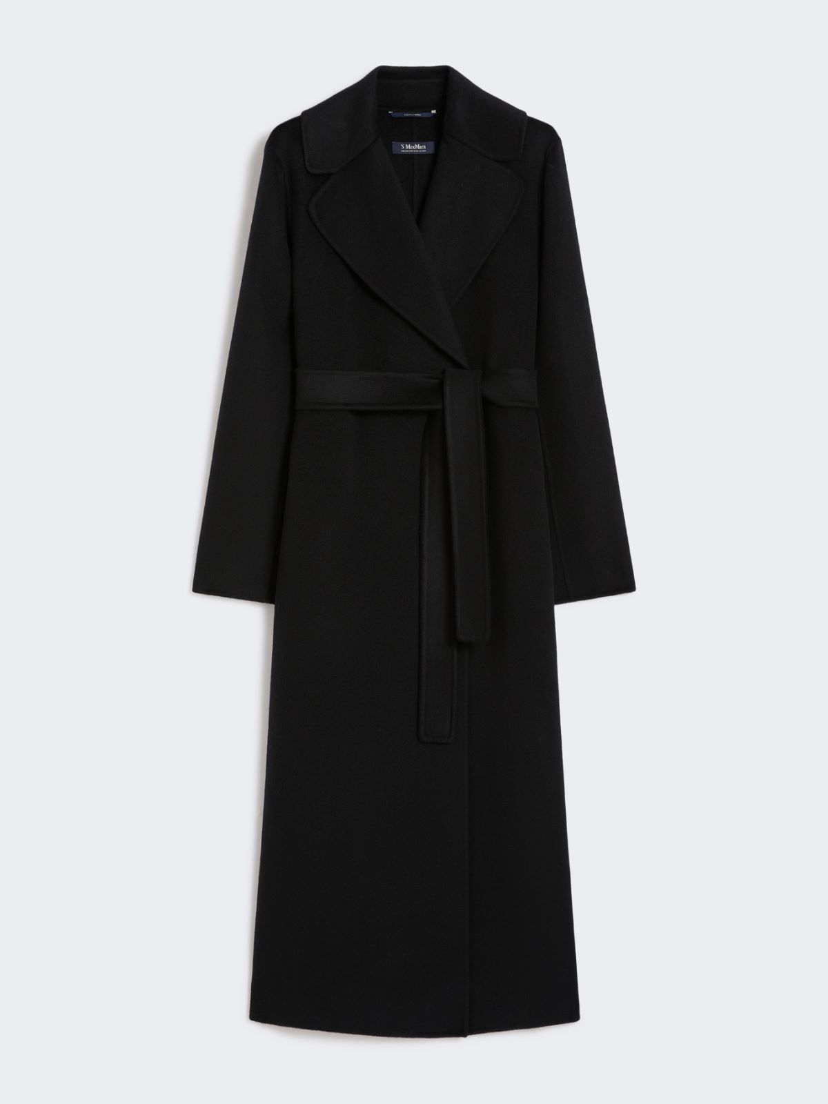 Wool and cashmere coat with belt - BLACK - Max Mara - 8