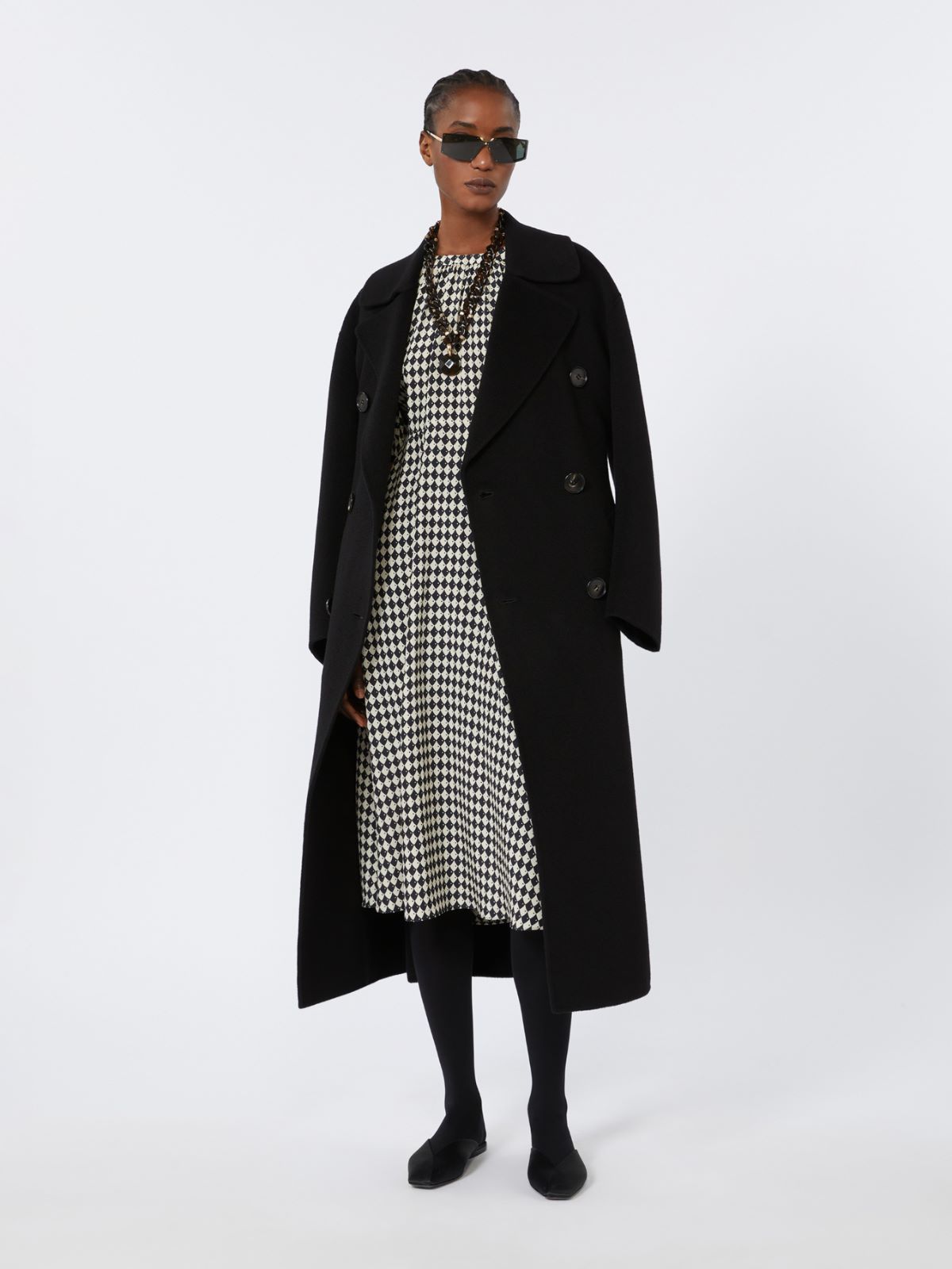 Long wool coat + BLACK - Max Mara