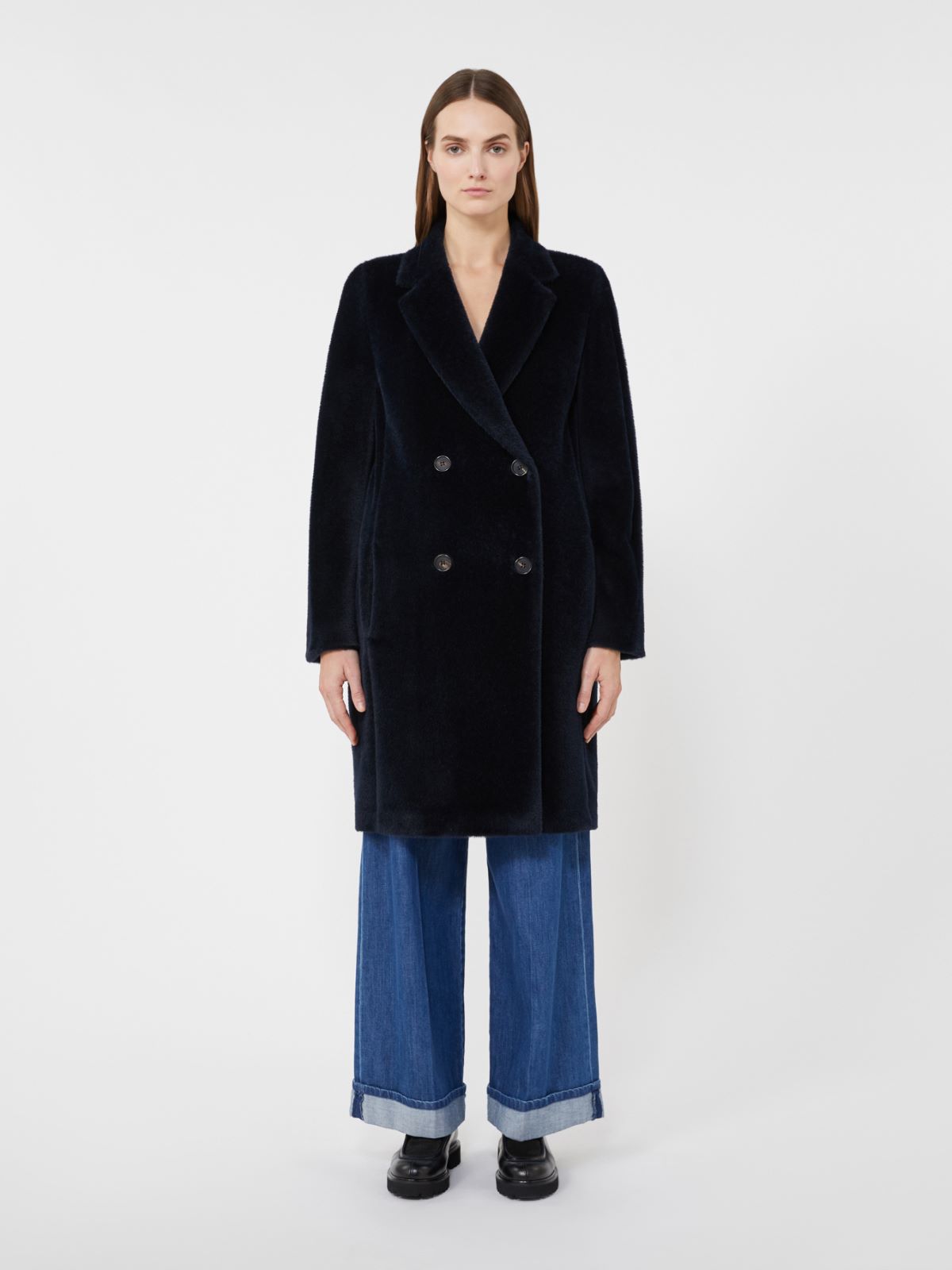 Wool and alpaca midi coat - MIDNIGHTBLUE - Max Mara - 2