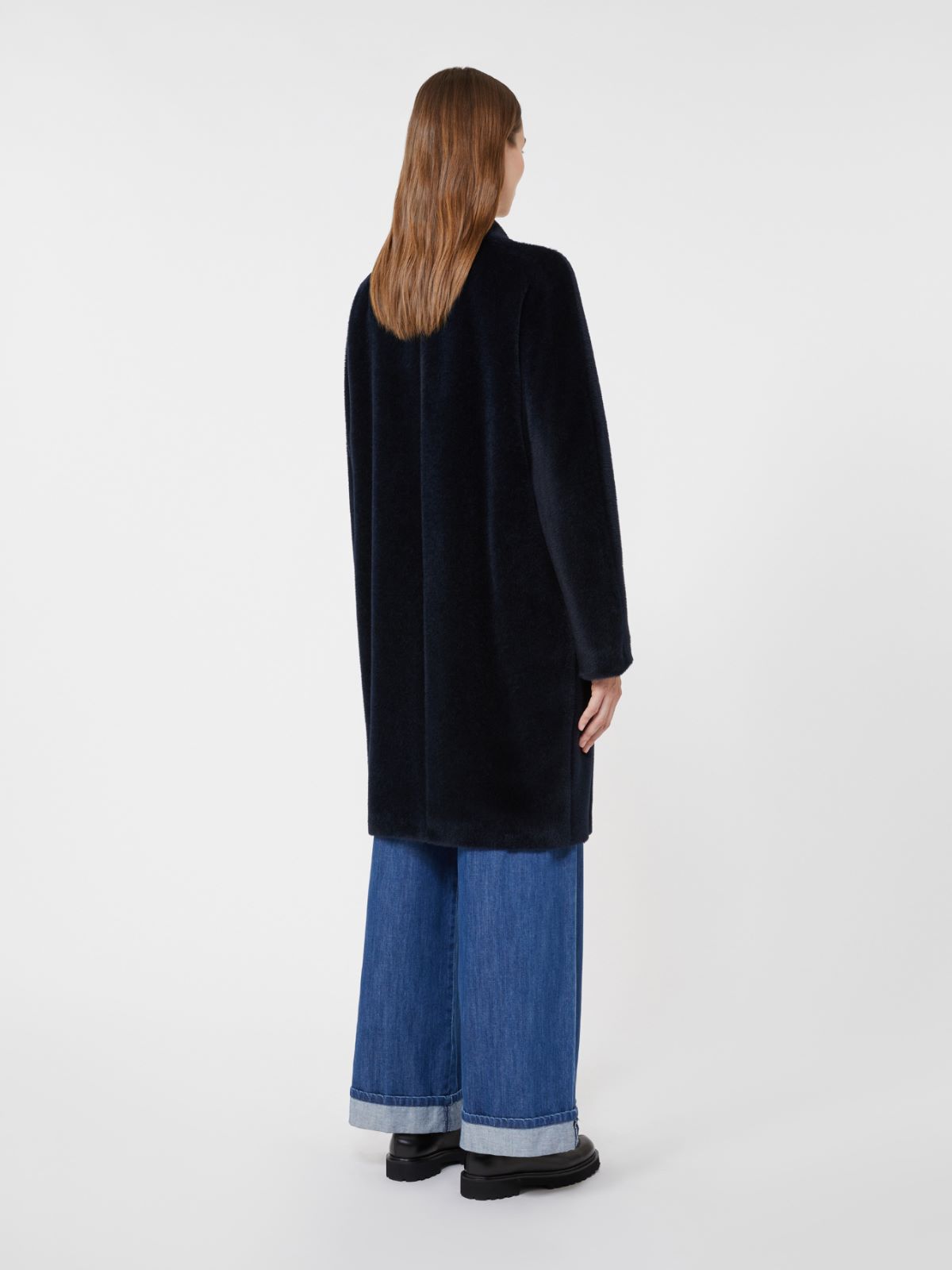 Wool and alpaca midi coat - MIDNIGHTBLUE - Max Mara - 3