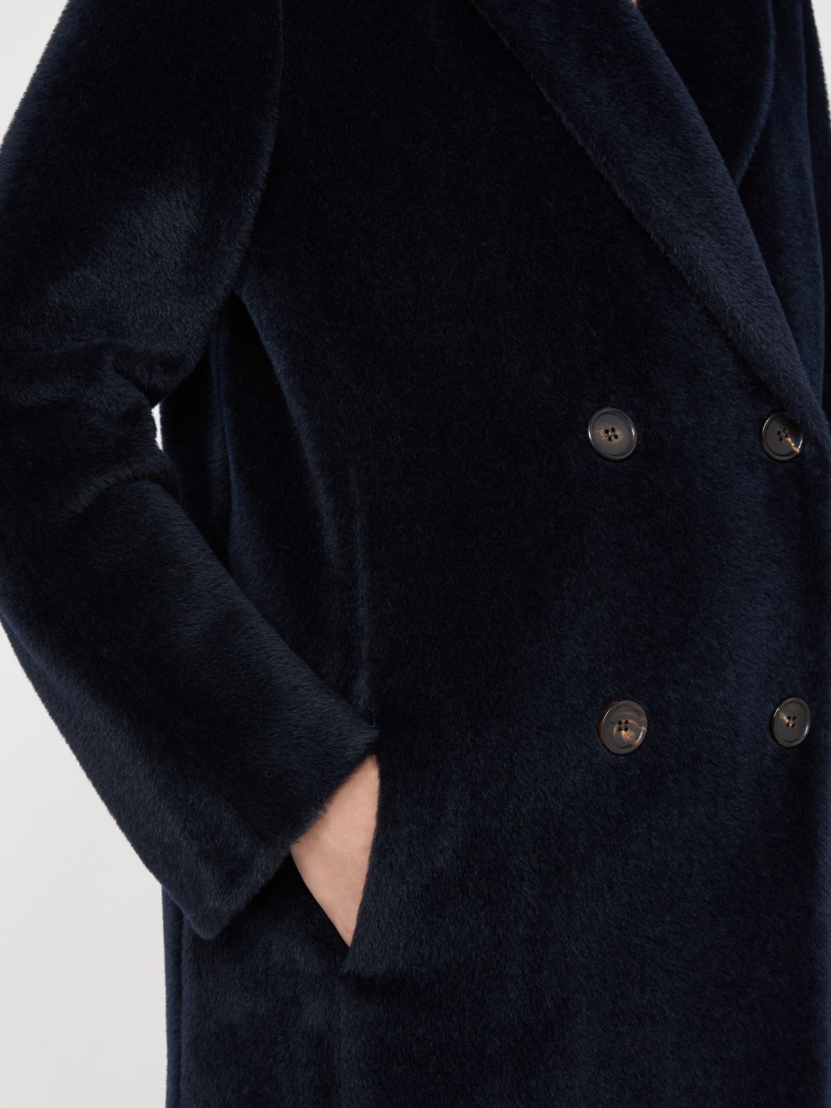 Wool and alpaca midi coat - MIDNIGHTBLUE - Max Mara - 4
