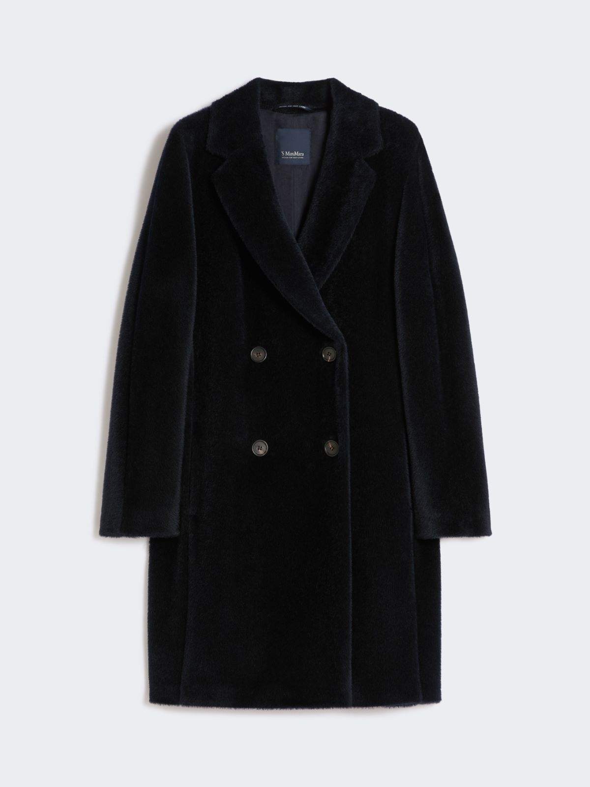 Wool and alpaca midi coat - MIDNIGHTBLUE - Max Mara - 9