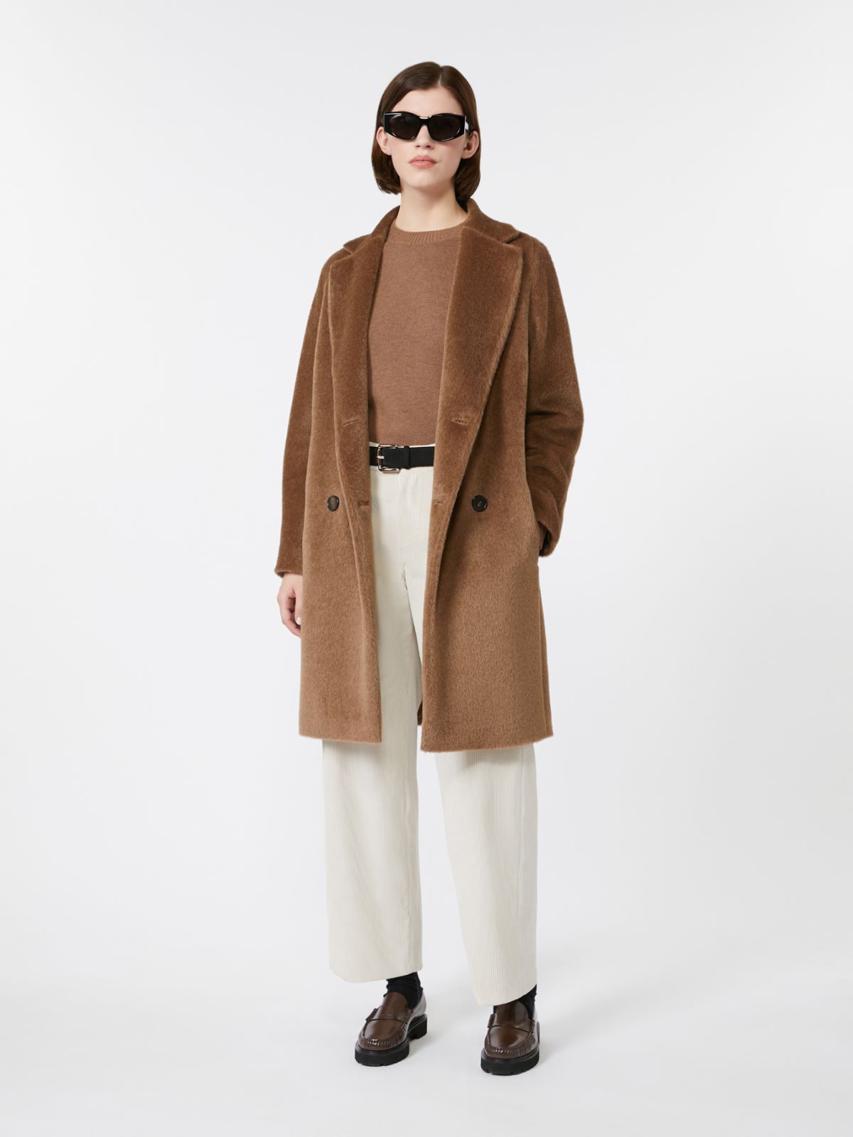 Wool and alpaca midi coat - CAMEL - Max Mara
