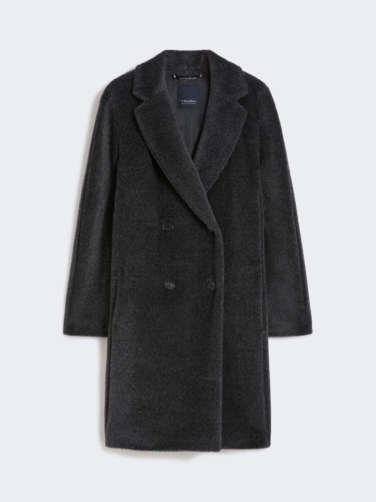 Wool and alpaca midi coat - MEDIUM GREY - Max Mara - 8