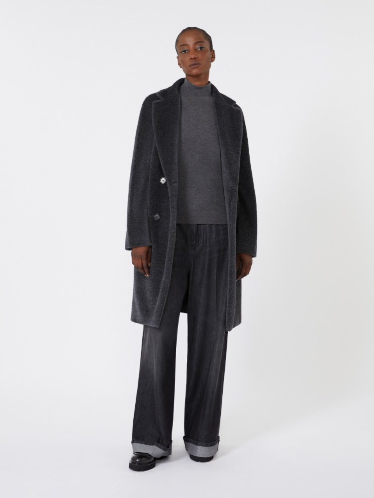 Cappotto midi in lana e alpaca - GRIGIO MEDIO - Max Mara