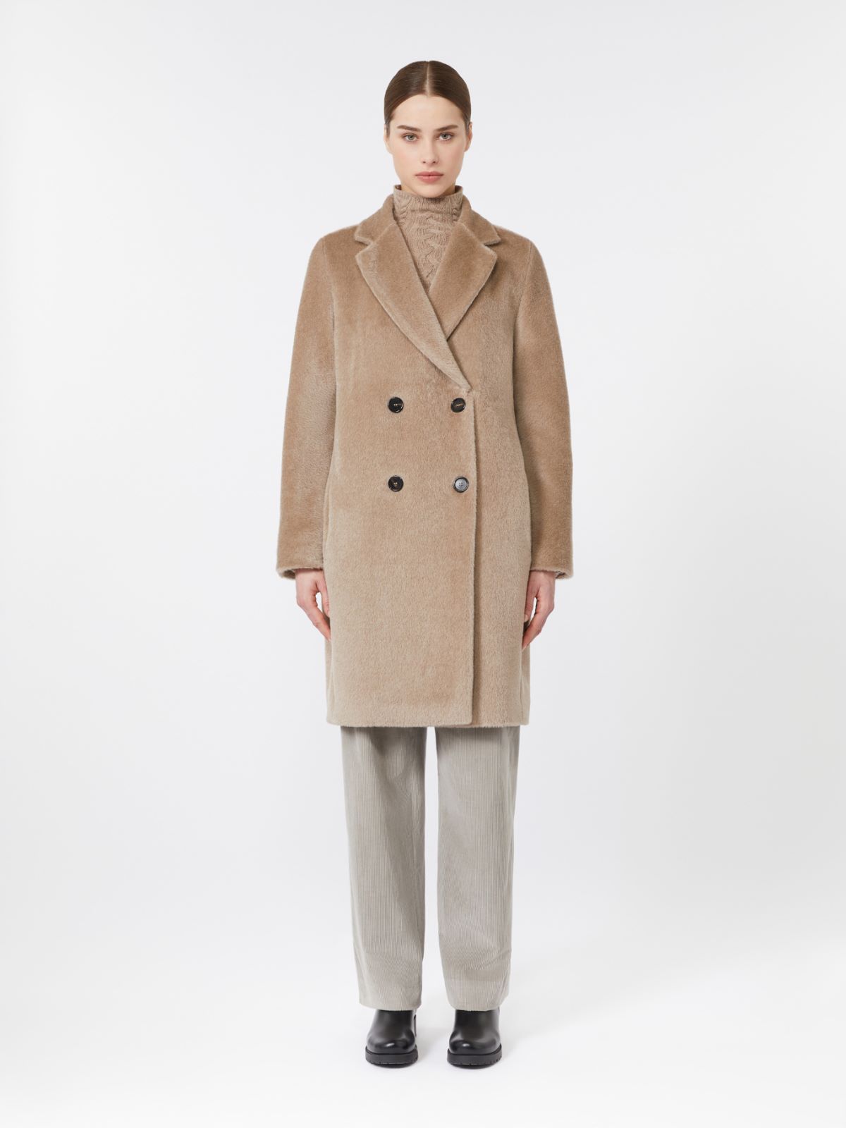 Wool and alpaca midi coat - MOSS GREEN - Max Mara - 2