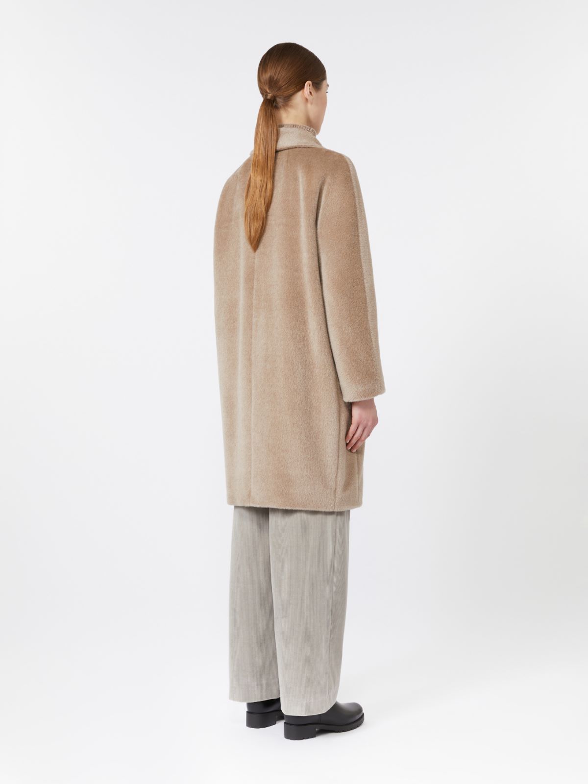 Wool and alpaca midi coat - MOSS GREEN - Max Mara - 3