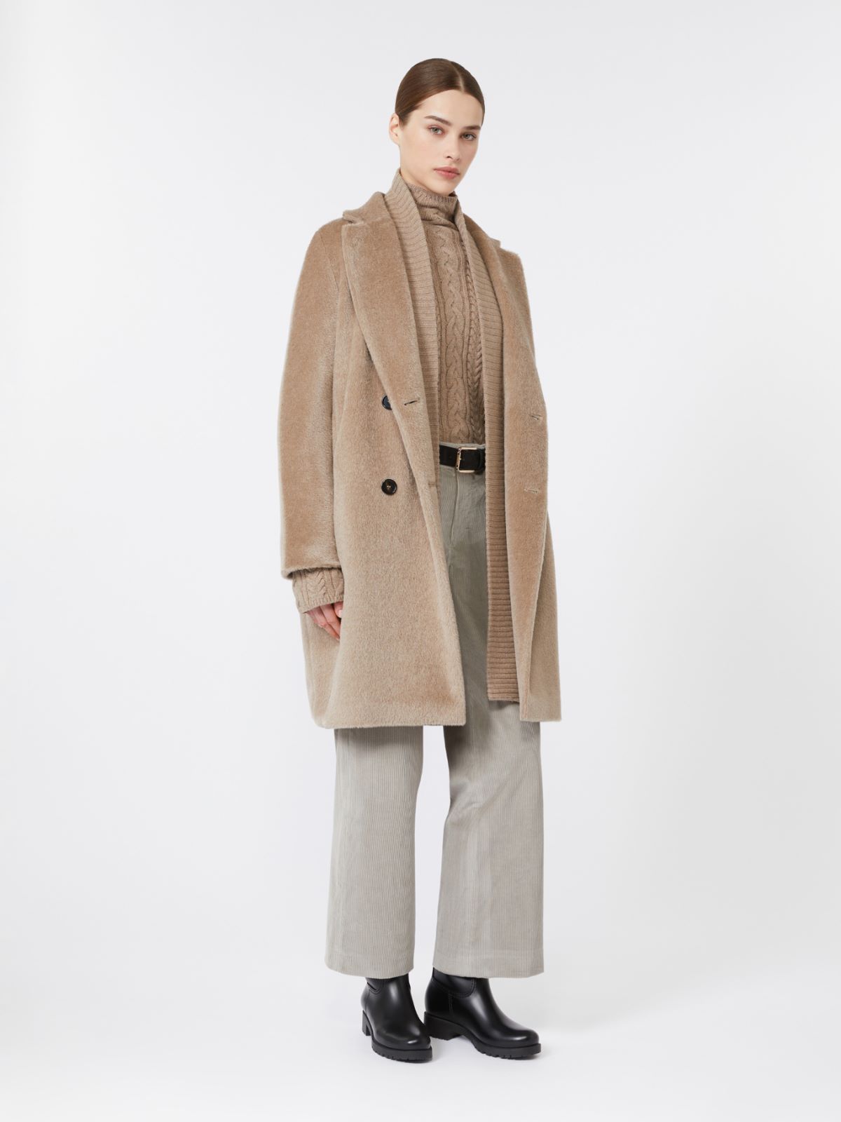 Wool and alpaca midi coat - MOSS GREEN - Max Mara