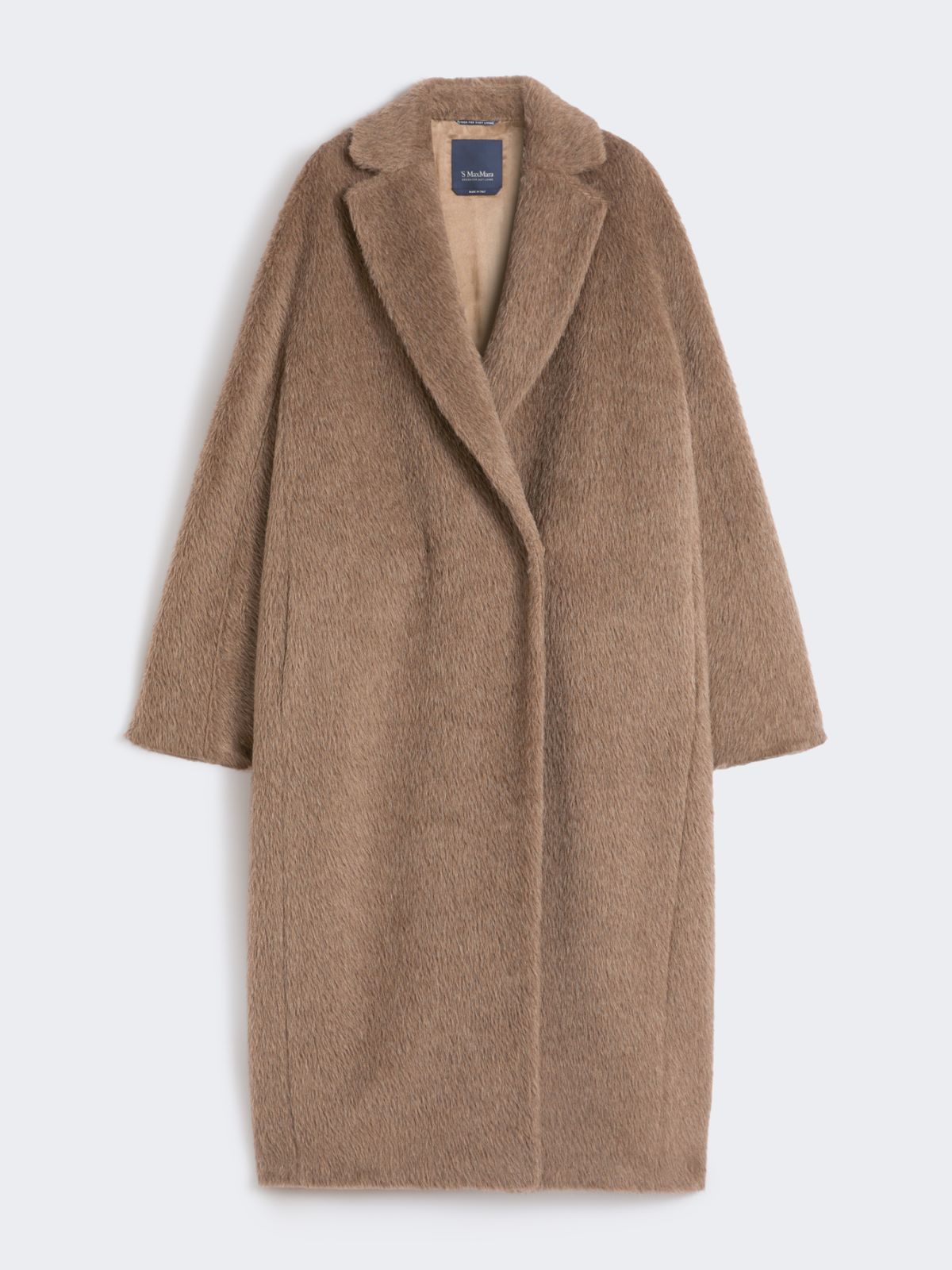 Oversized coat in alpaca, wool and cashmere - BROWN - Max Mara - 10