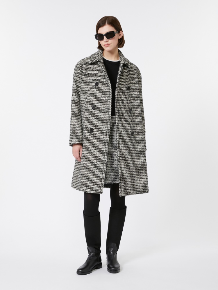 Alpaca and wool trench coat - BLACK - Max Mara