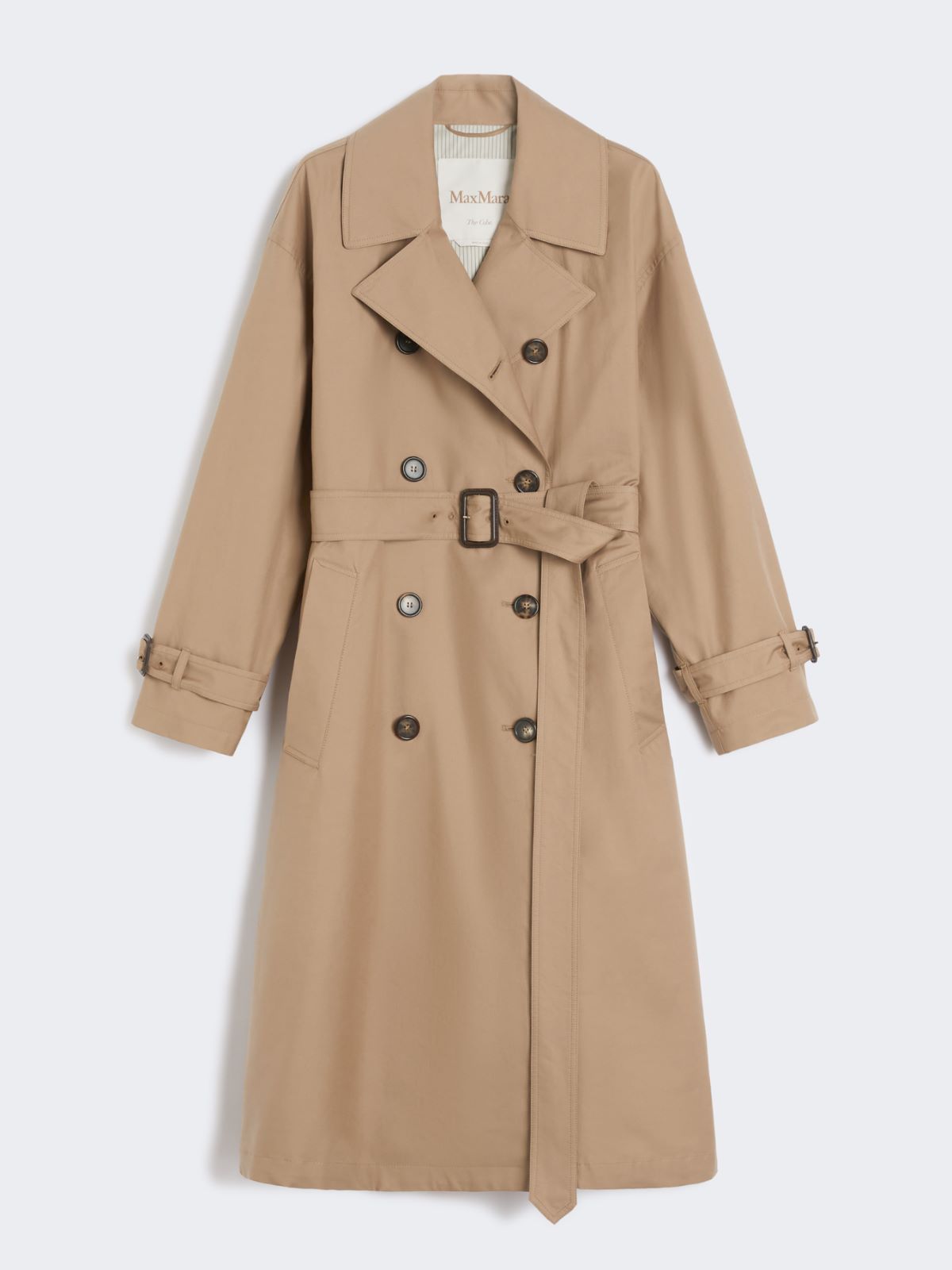 Long water-repellent cotton twill trench coat - CAMEL - Max Mara - 10
