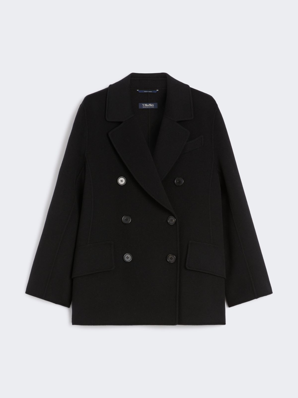 Double-breasted wool jacket - BLACK - Max Mara - 8