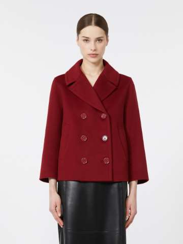 ジャケット MAX MARA BORDEAUX DOUBLE-BREASTED JACKET IN WOOL Wool jacket coat | Max Mara