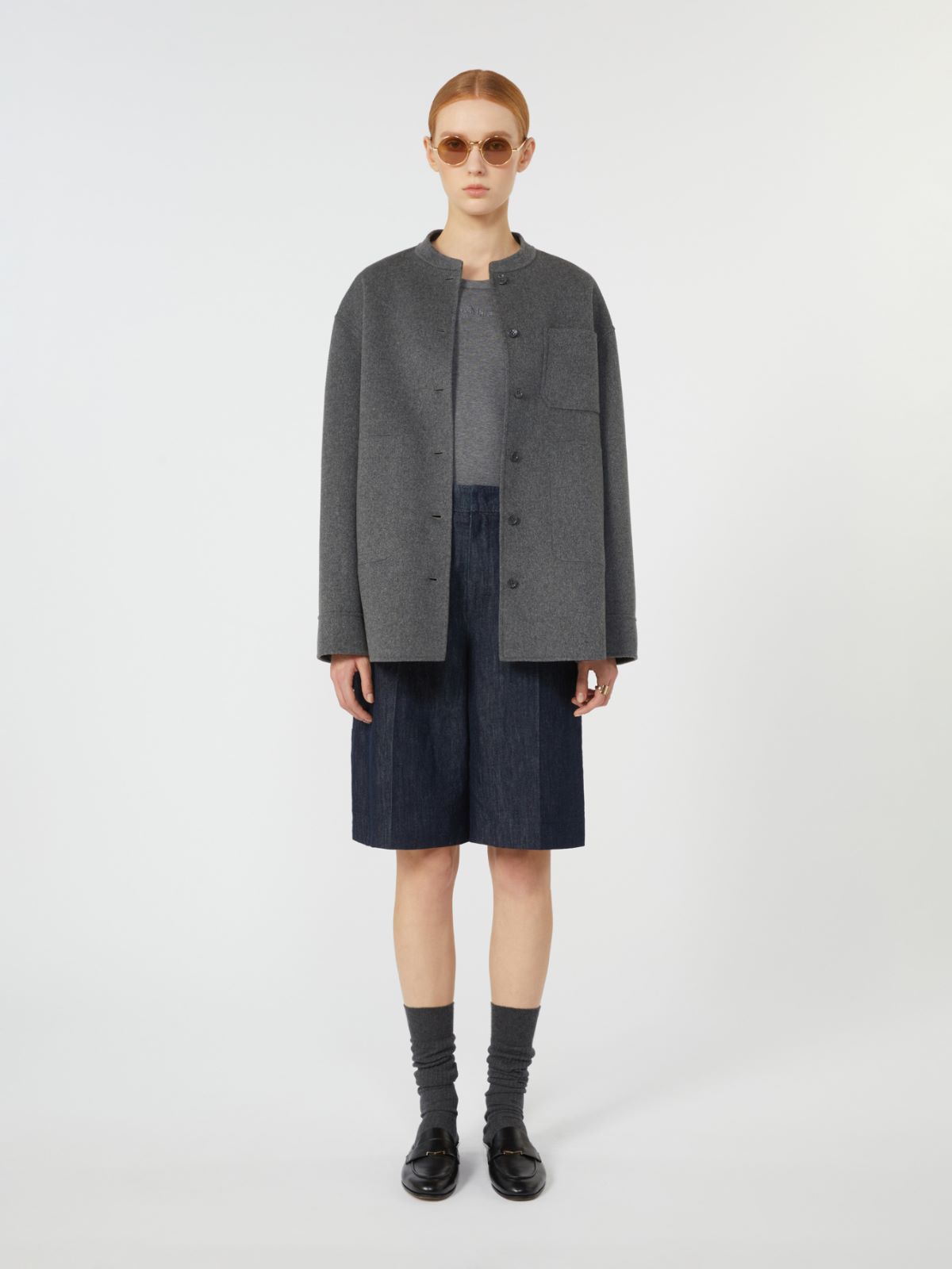 Wool shacket - DARK GREY - Max Mara - 8