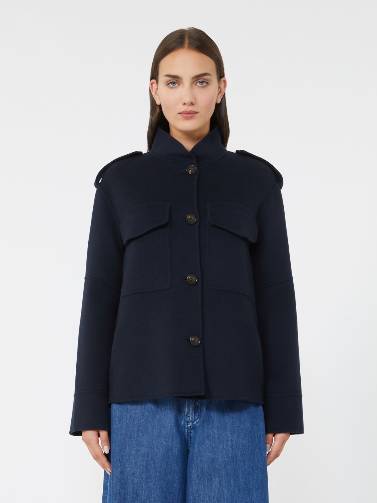 Wool drap jacket - NAVY - Max Mara - 2