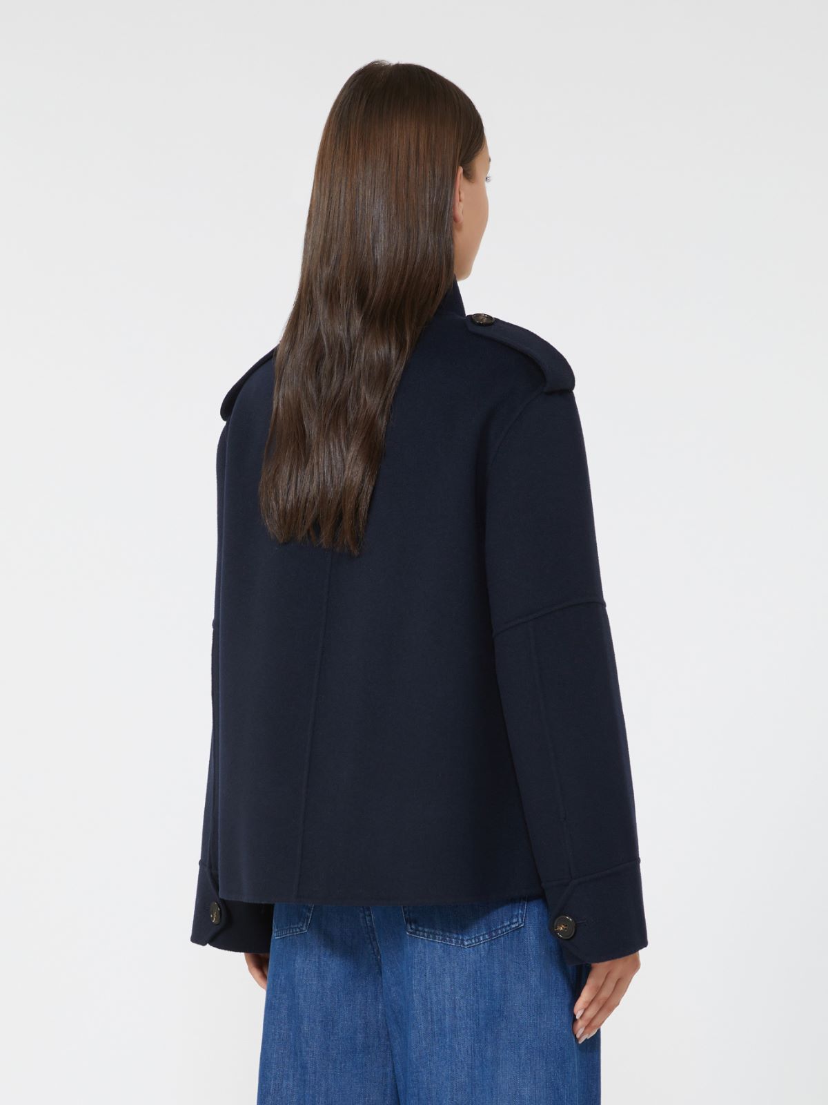 Wool drap jacket - NAVY - Max Mara - 3
