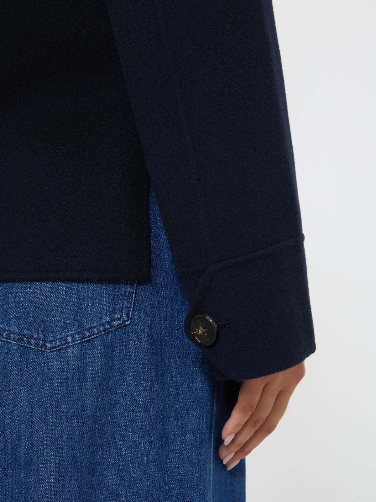 Wool drap jacket - NAVY - Max Mara - 5