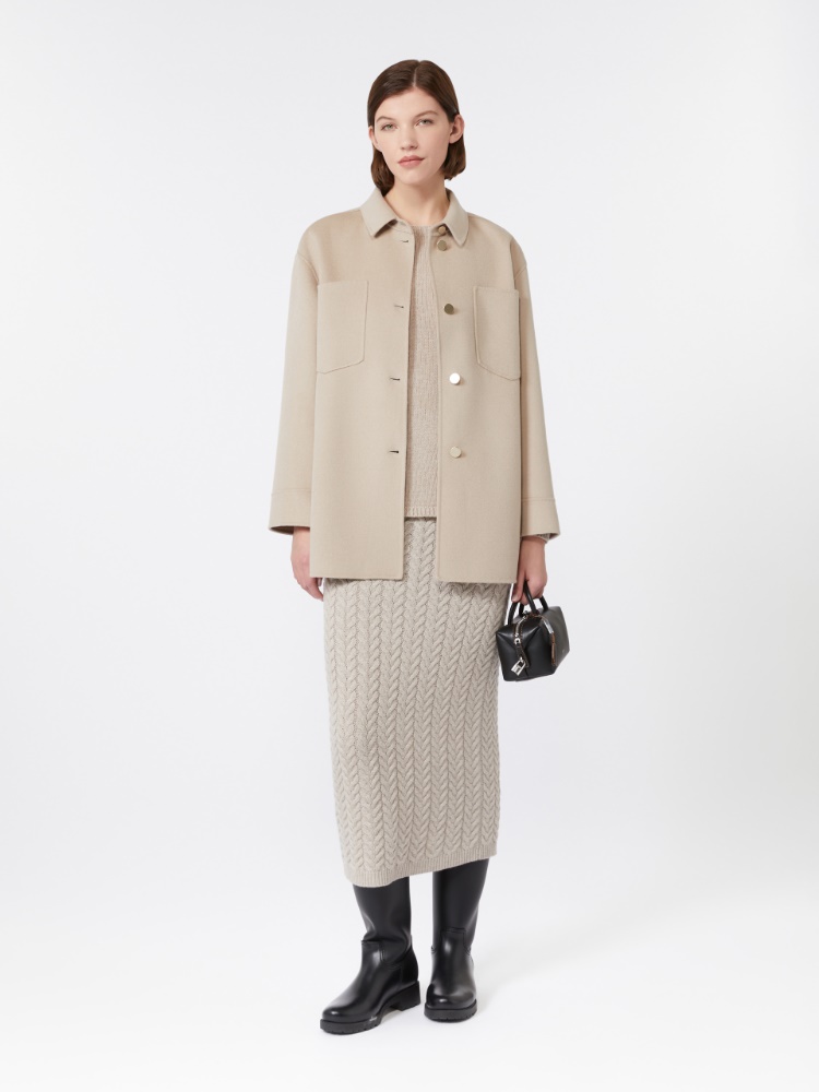 Long wool shirt - IVORY - Max Mara