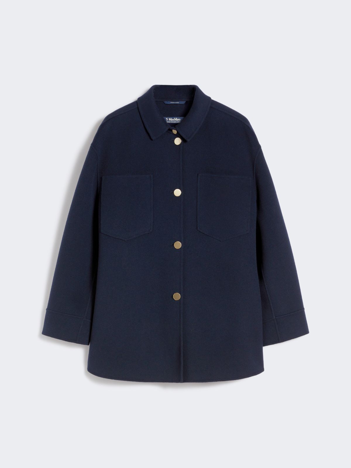 Long wool shirt - NAVY - Max Mara - 8