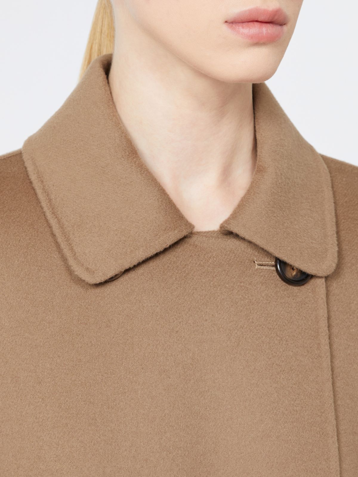 Double-breasted coat in double-sided wool - HAZELNUT BROWN - Max Mara - 4