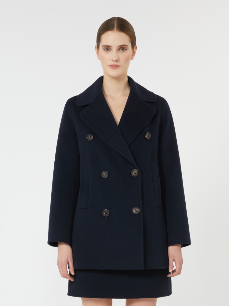 【関税&送料込】Max Mara Laveno Wool And Cashmere Peacoat Wool coat outerwear | Max Mara