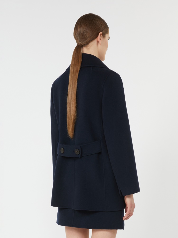 24AW new/Max Mara オルレアンコットン混ツイルコート Coat Navy Coat sizing virgin wool midnightblue | Max Mara