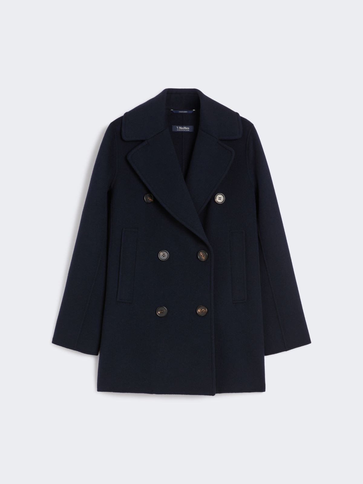 Double-breasted wool pea coat - MIDNIGHTBLUE - Max Mara - 8
