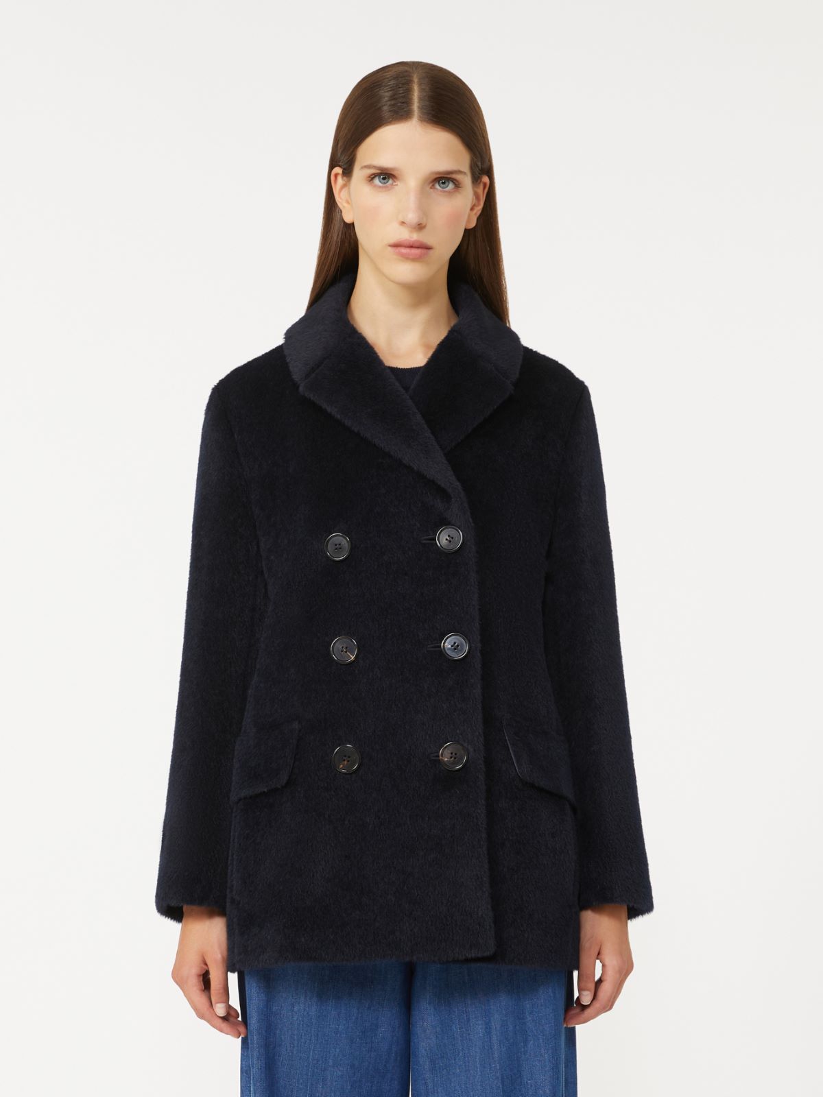Wool and alpaca jacket - MIDNIGHTBLUE - Max Mara - 2