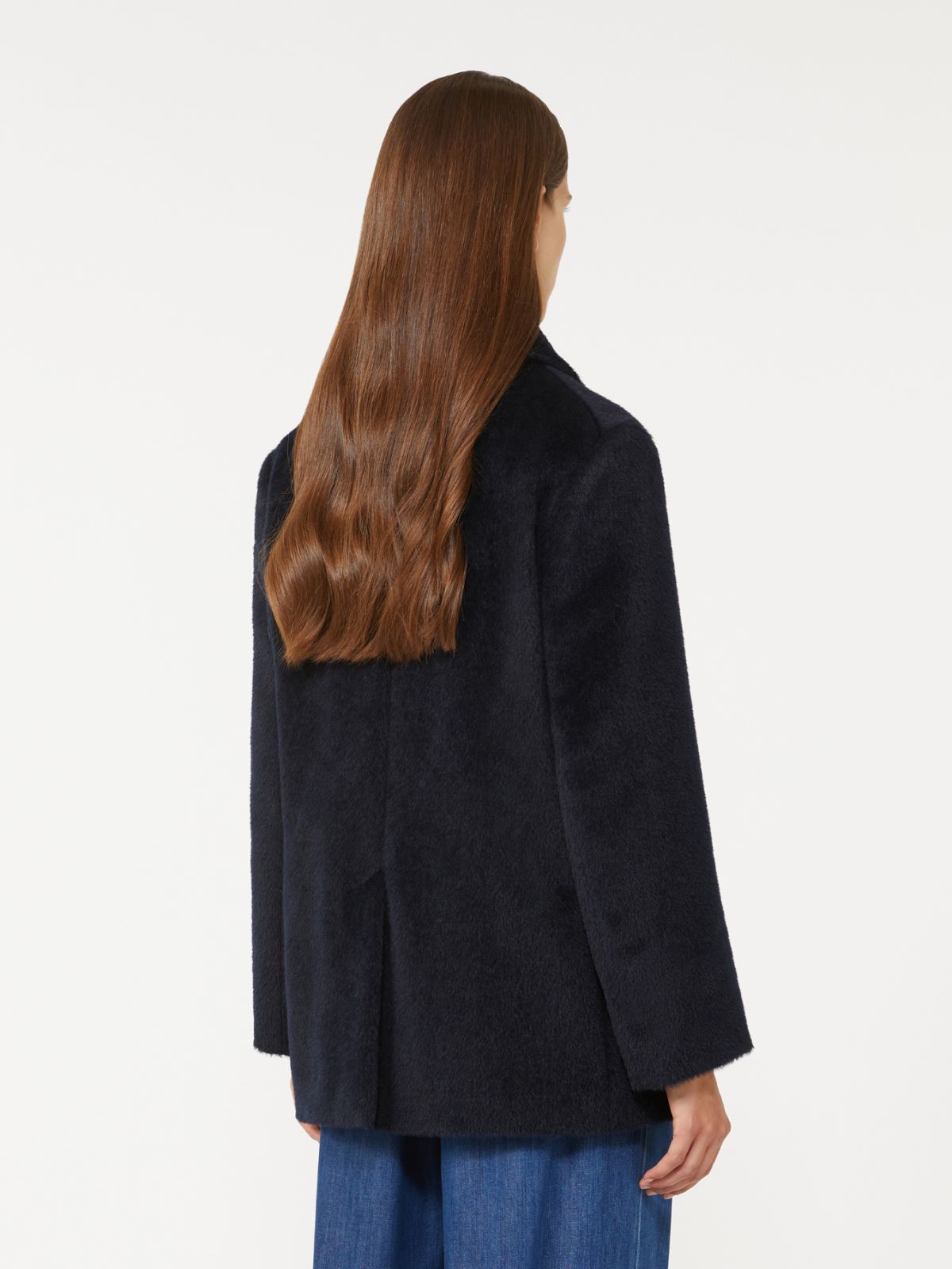 Wool and alpaca jacket - MIDNIGHTBLUE - Max Mara - 3