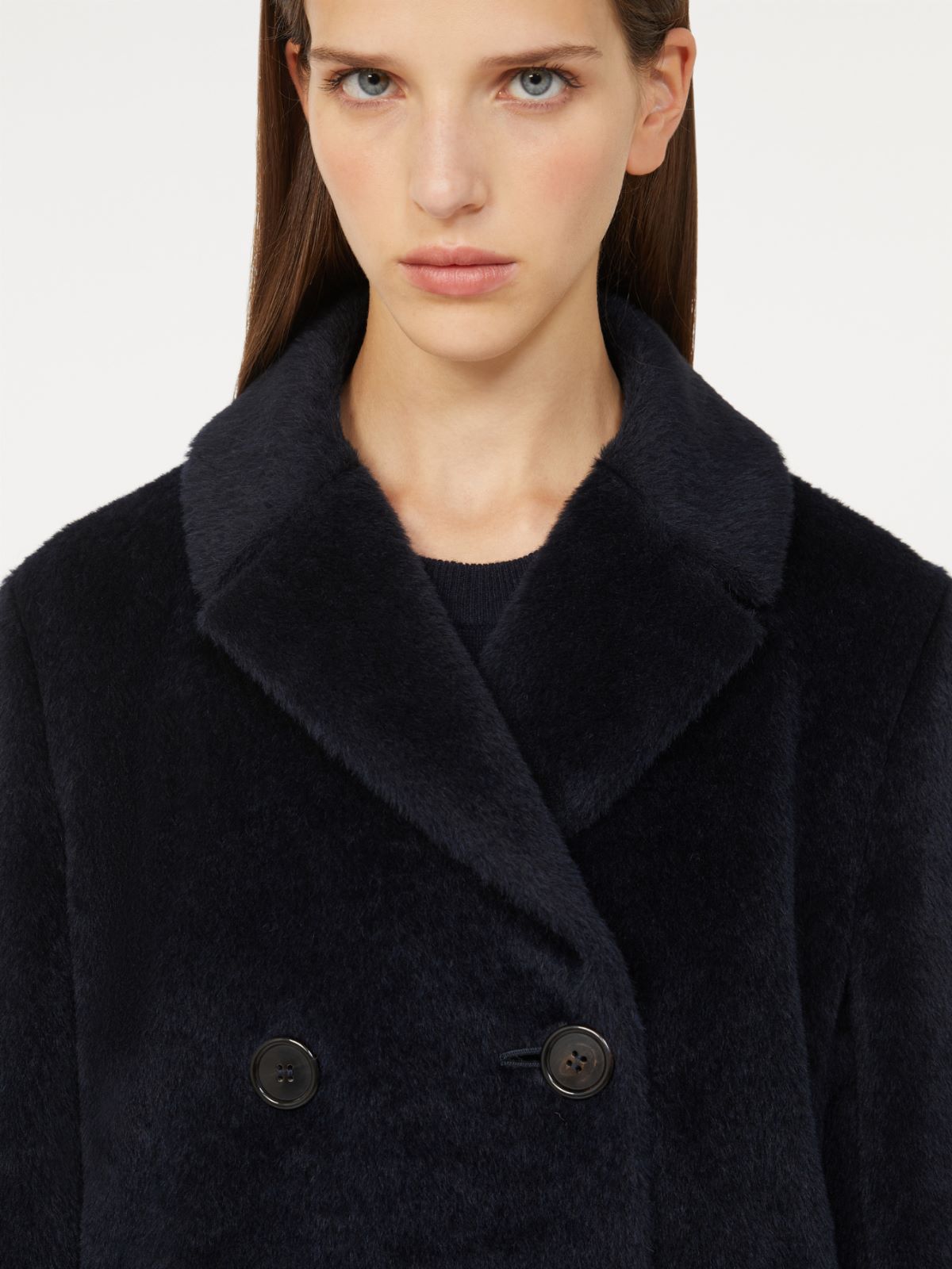 Wool and alpaca jacket - MIDNIGHTBLUE - Max Mara - 4