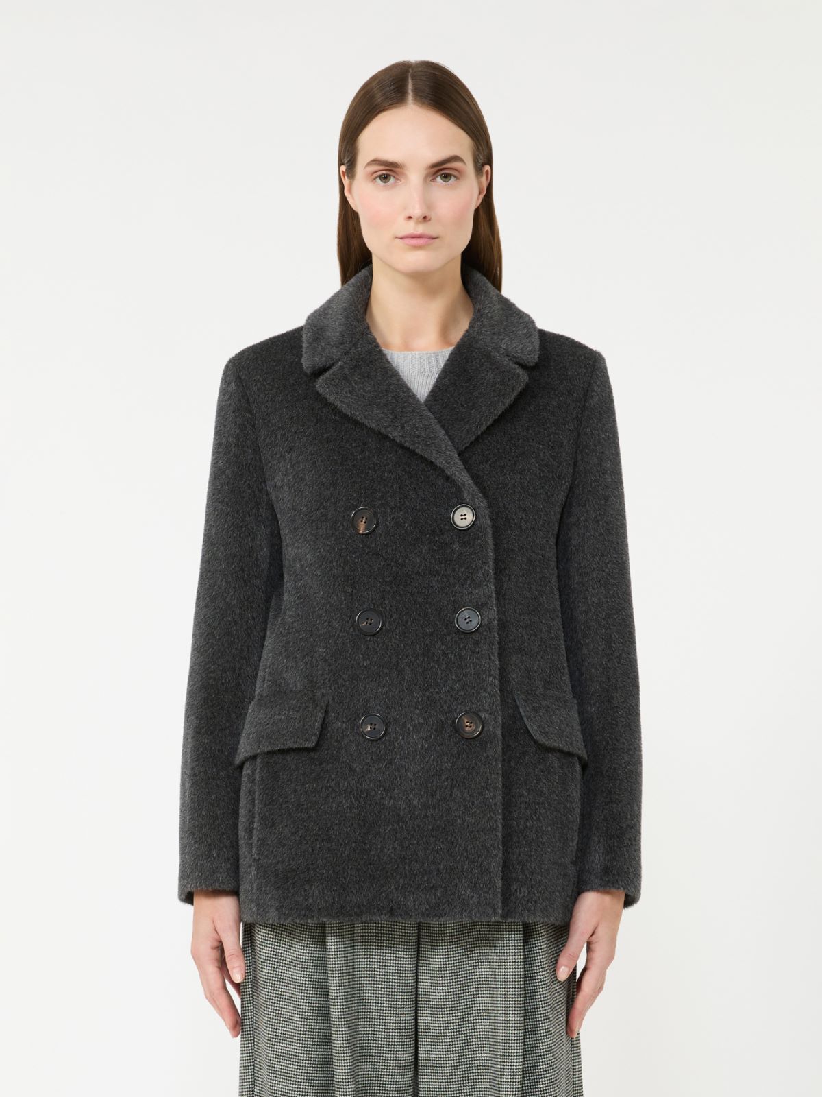 아틸리오 알파카 코트 - MEDIUM GREY - Max Mara - 5