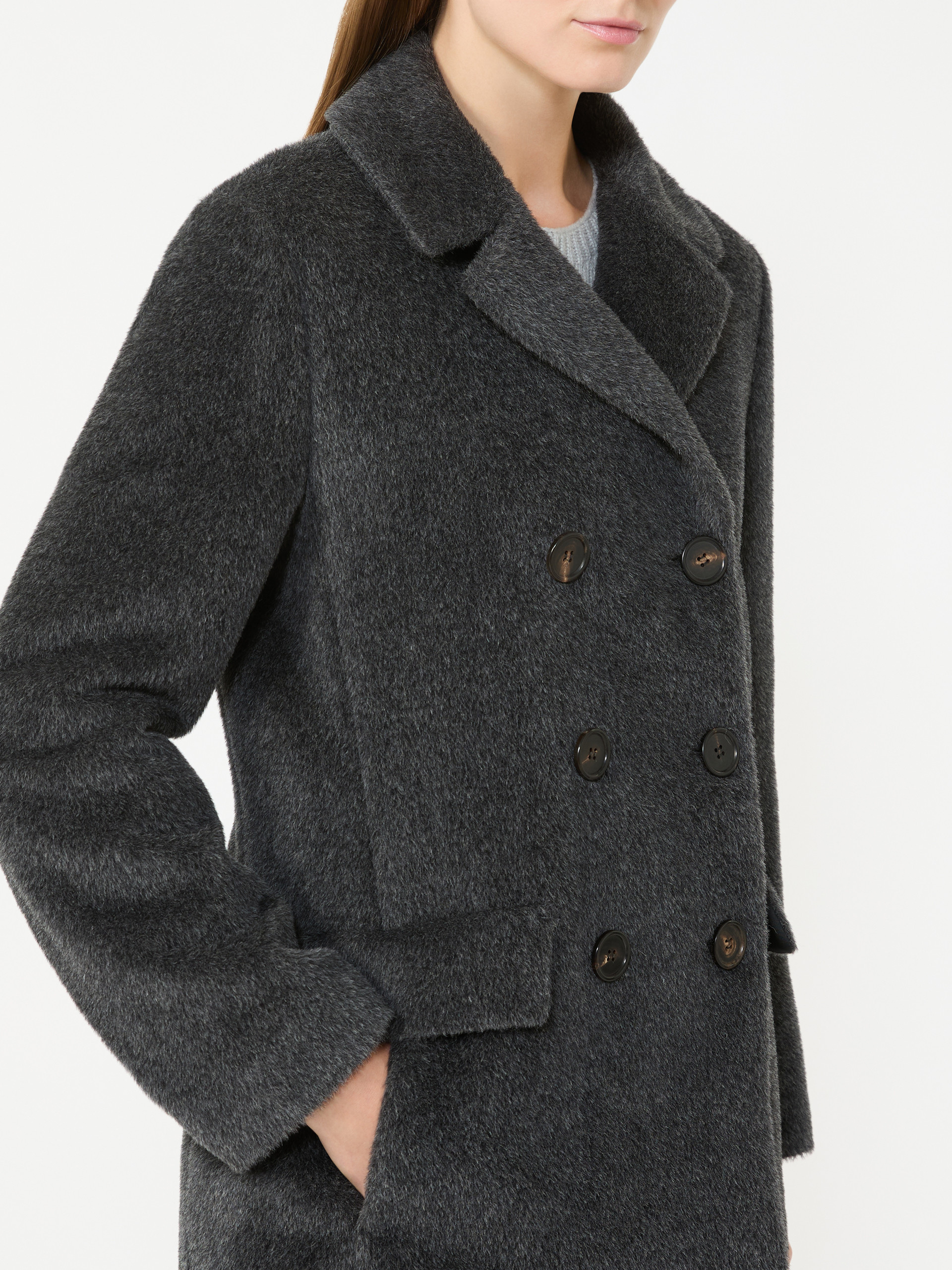 아틸리오 알파카 코트 - MEDIUM GREY - Max Mara - 4