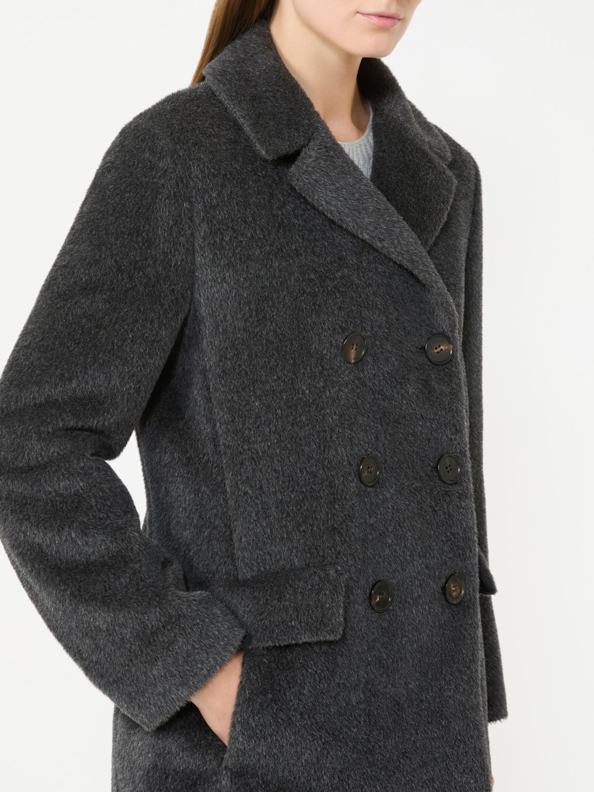 아틸리오 알파카 코트 - MEDIUM GREY - Max Mara - 5