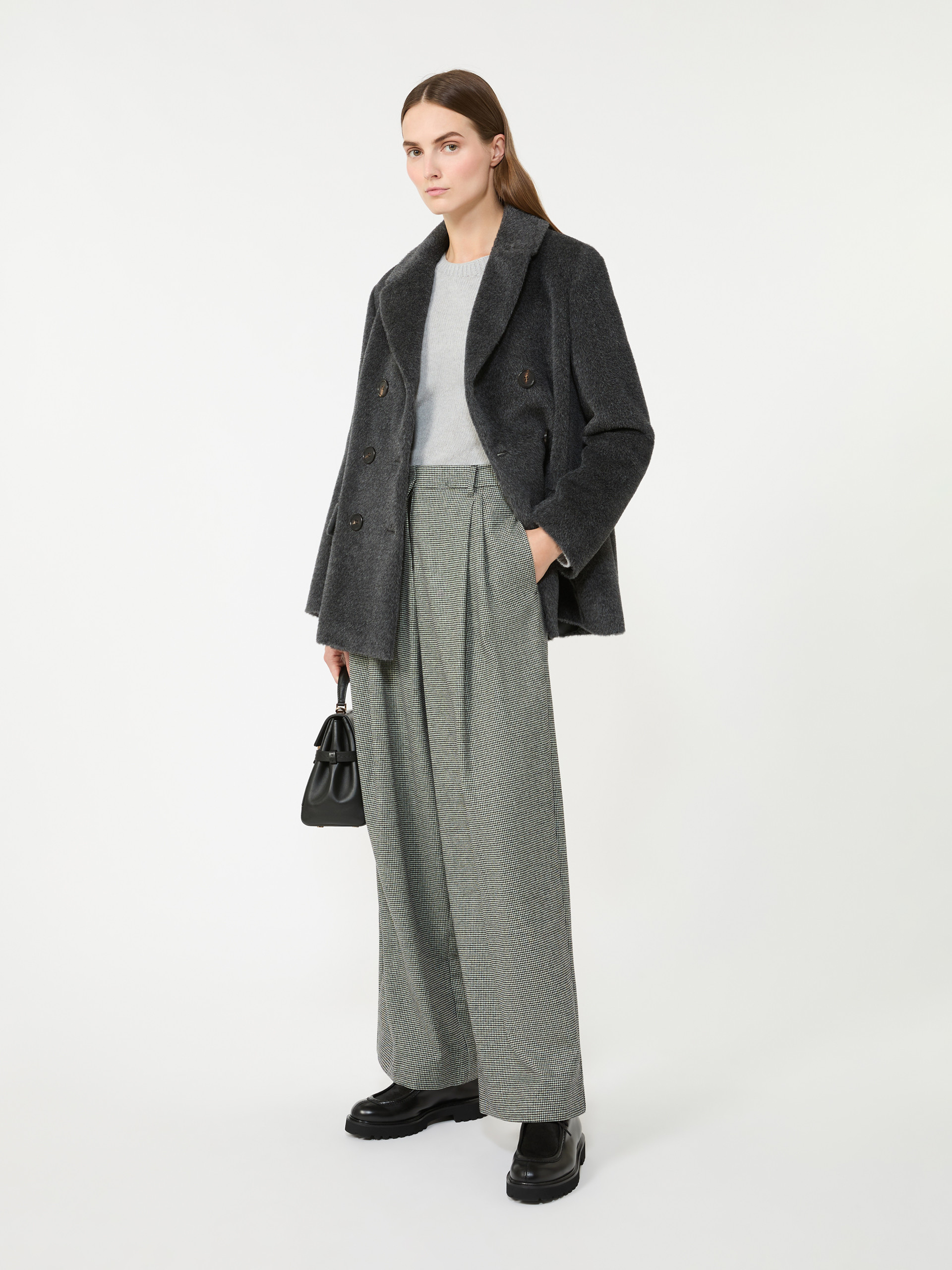 아틸리오 알파카 코트 - MEDIUM GREY - Max Mara