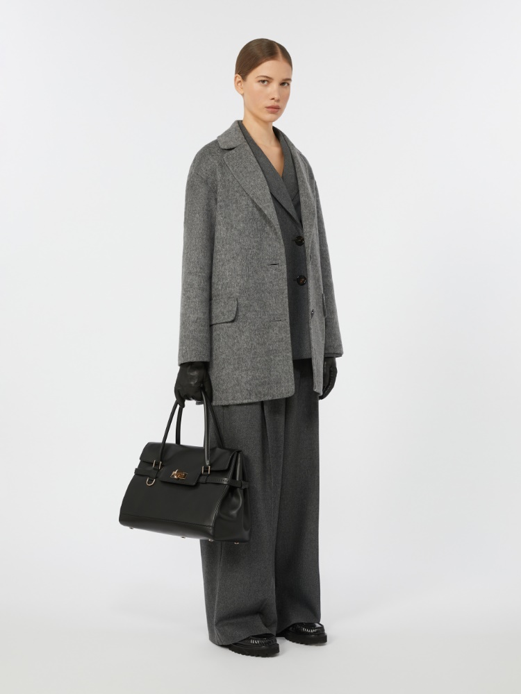 Double-sided wool jacket - MEDIUM GREY - Max Mara