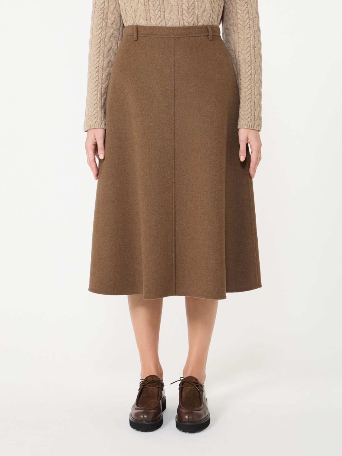 Flared wool skirt - BROWN - Max Mara - 2